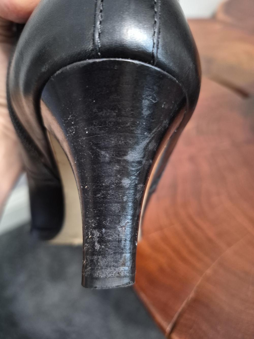 Coach Adrianna Black Leather Knee-High Boots with Buckle - 7.5 - Picture 8 of 8